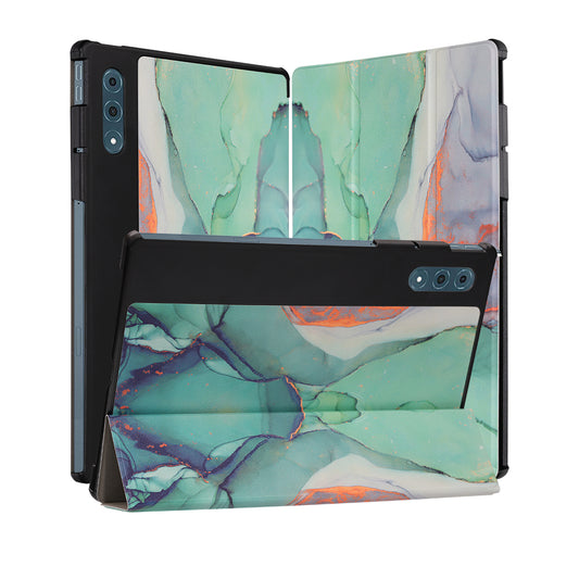 Hülle für Lenovo Yoga Tab Plus, Techsuit, FoldPro Green Time, Mehrfarbig