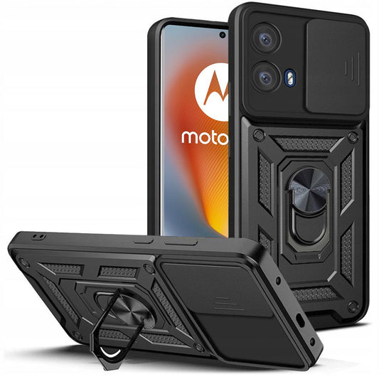 Tasche für Motorola Edge 50 Fusion, Tech-Protect, CamShield Pro, Schwarz 