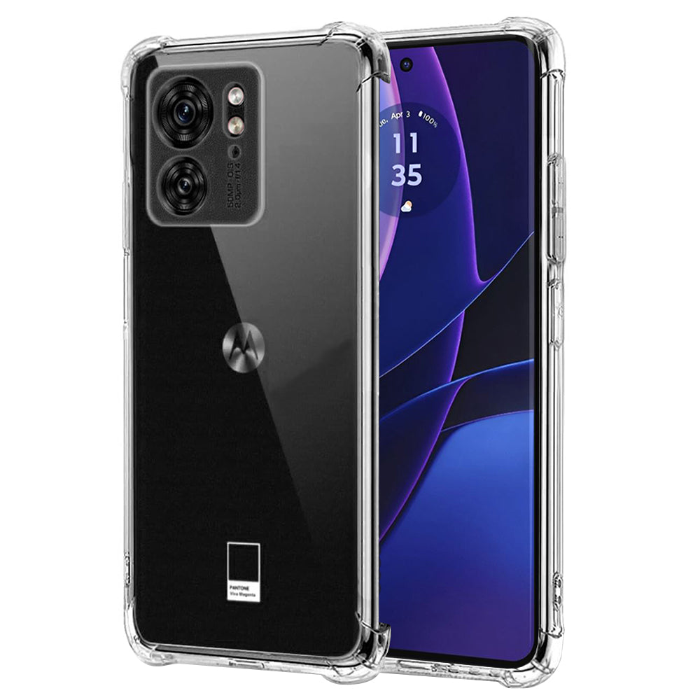 Hülle für Motorola Edge (2023) / Edge 40, Techsuit, stoßfest klar, transparent