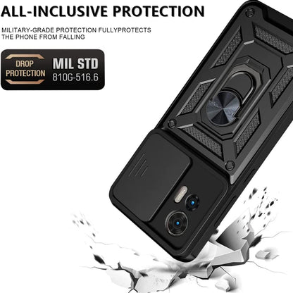 Hülle für Motorola Edge 30 Neo, Techsuit, CamShield, Schwarz