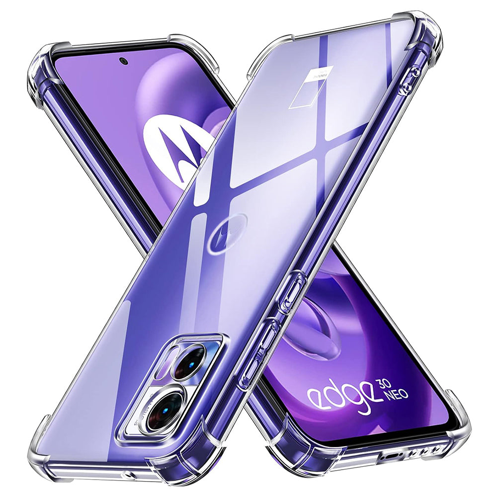 Hülle für Motorola Edge 30 Neo, Techsuit, stoßfest klar, transparent