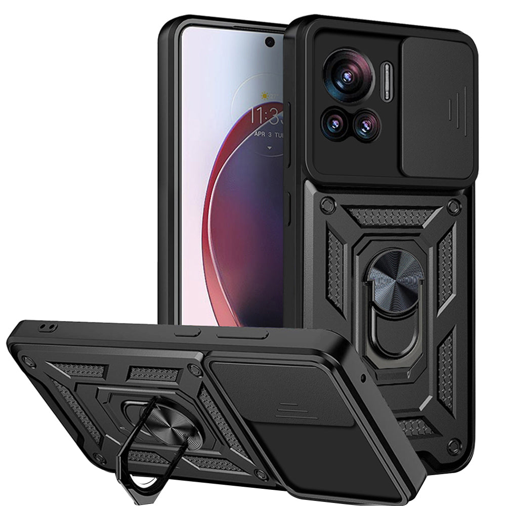 Hülle für Motorola Edge 30 Ultra, Techsuit, CamShield, Schwarz