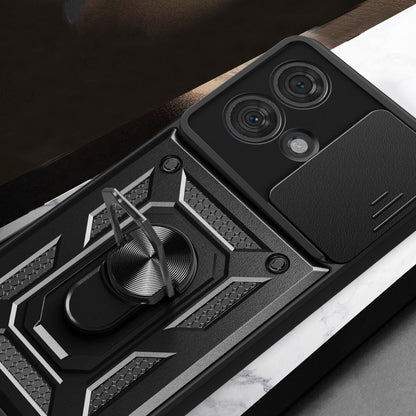 Hülle für Motorola Edge 40 Neo, Techsuit, CamShield, Schwarz