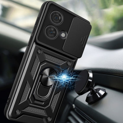 Hülle für Motorola Edge 40 Neo, Techsuit, CamShield, Schwarz