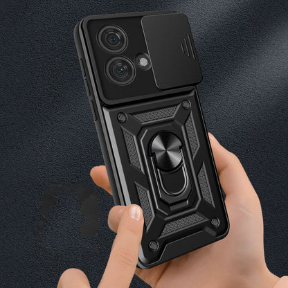Hülle für Motorola Edge 40 Neo, Techsuit, CamShield, Schwarz