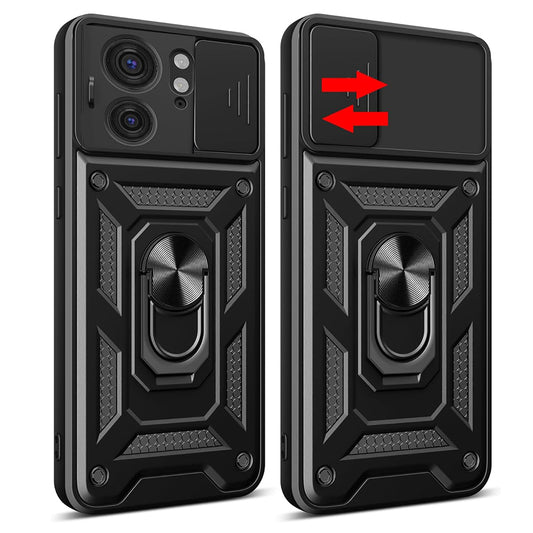 Hülle für Motorola Edge 40, Techsuit, CamShield, Schwarz