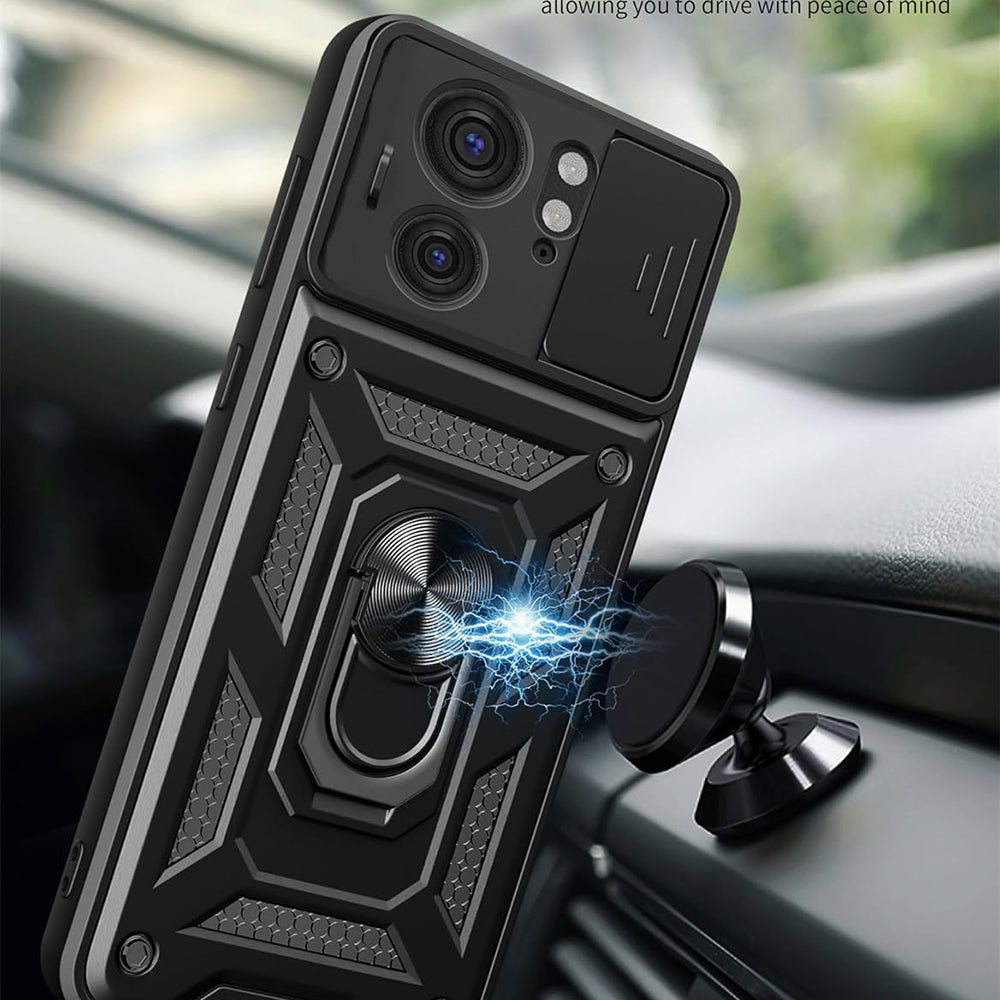 Hülle für Motorola Edge 40, Techsuit, CamShield, Schwarz