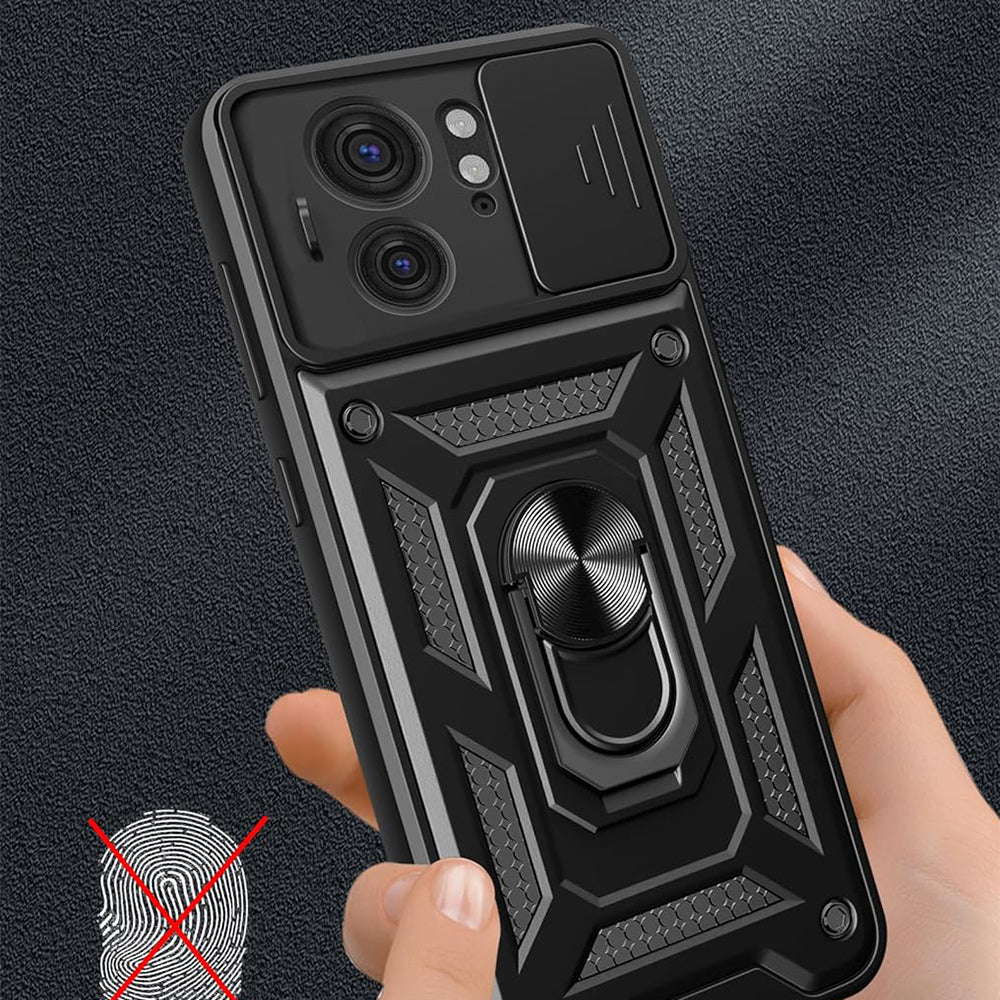 Hülle für Motorola Edge 40, Techsuit, CamShield, Schwarz