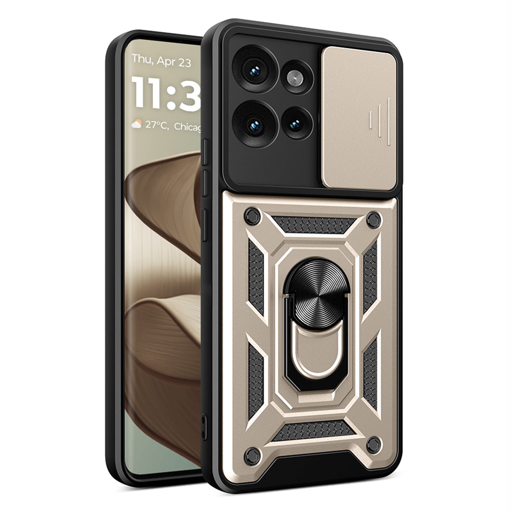 Hülle für Motorola Edge 50 Fusion, Techsuit, CamShield, Gold