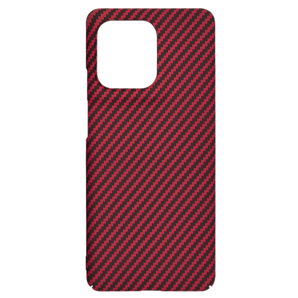 Hülle für Motorola Edge 50 Pro, Techsuit, Carbonite FiberShell, Rot