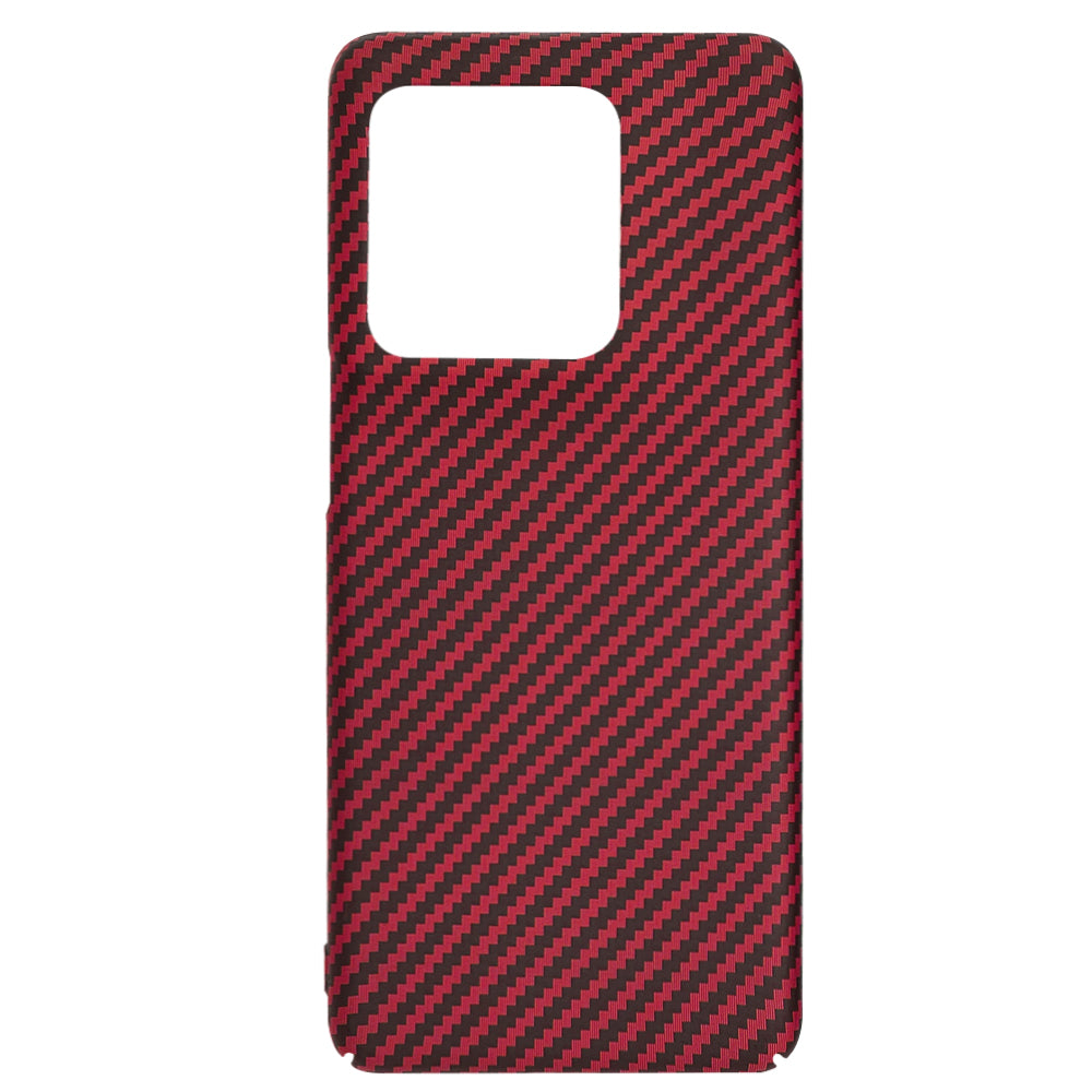 Case for Motorola Edge 50 Ultra, Techsuit, Carbonite FiberShell, Red
