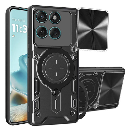Hülle für Motorola Edge 60 Fusion / Edge 60, Techsuit, CamGuard Pro, Schwarz