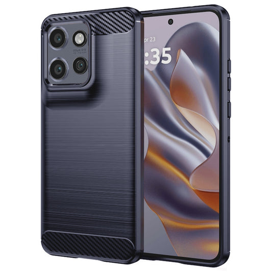 Hülle für Motorola Edge 60 Neo / Edge 50 Neo, Techsuit, Carbon, Blau