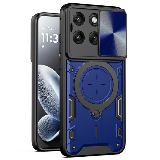 Hülle für Motorola Edge 70 Fusion, Techsuit, CamGuard Pro, Blau