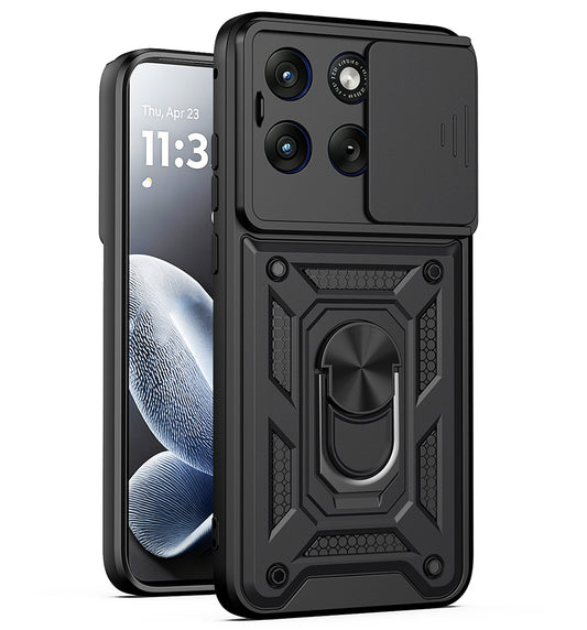 Hülle für Motorola Edge 70 Fusion, Techsuit, CamShield, Schwarz