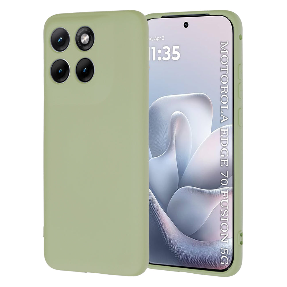 Hülle für Motorola Edge 70 Fusion, Techsuit, SoftFlex, Matcha