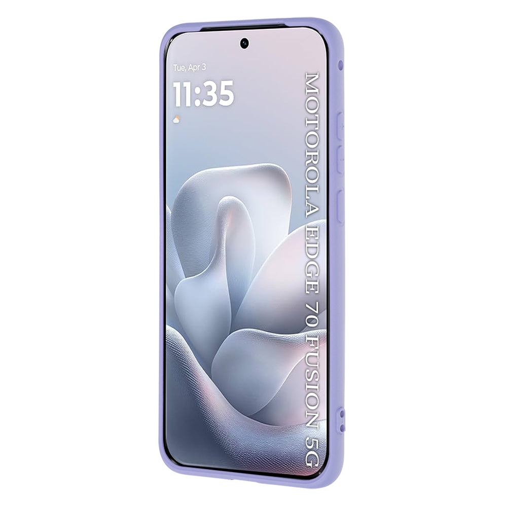 Hülle für Motorola Edge 70 Fusion, Techsuit, SoftFlex, Hellviolett