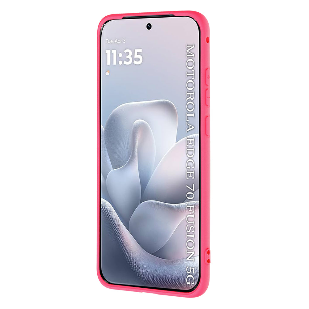 Case for Motorola Edge 70 Fusion, Techsuit, SoftFlex, Dark Pink