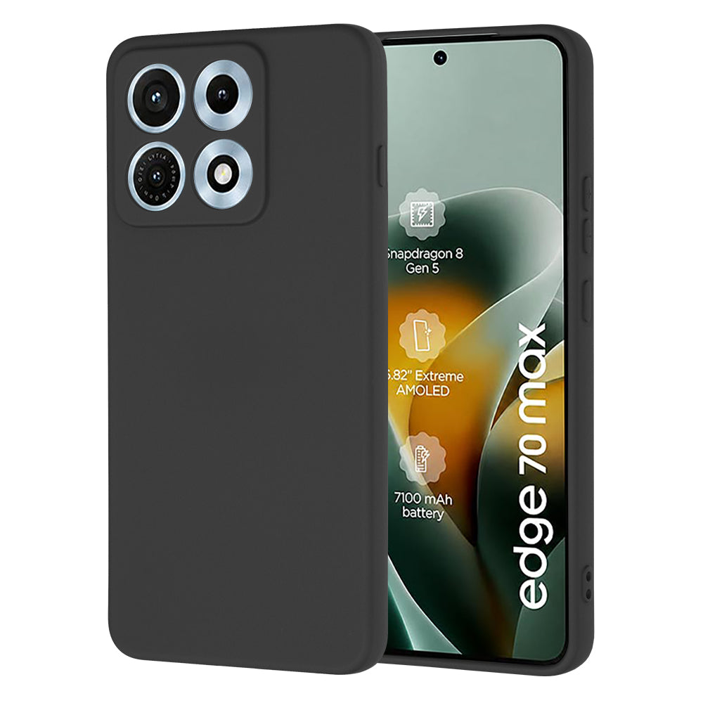 Hülle für Motorola Edge 70 Max, Techsuit, SoftFlex, Schwarz