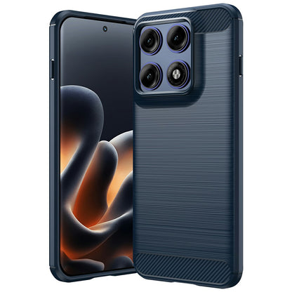 Hülle für Motorola Edge 70 Pro, Techsuit, Carbon, Blau