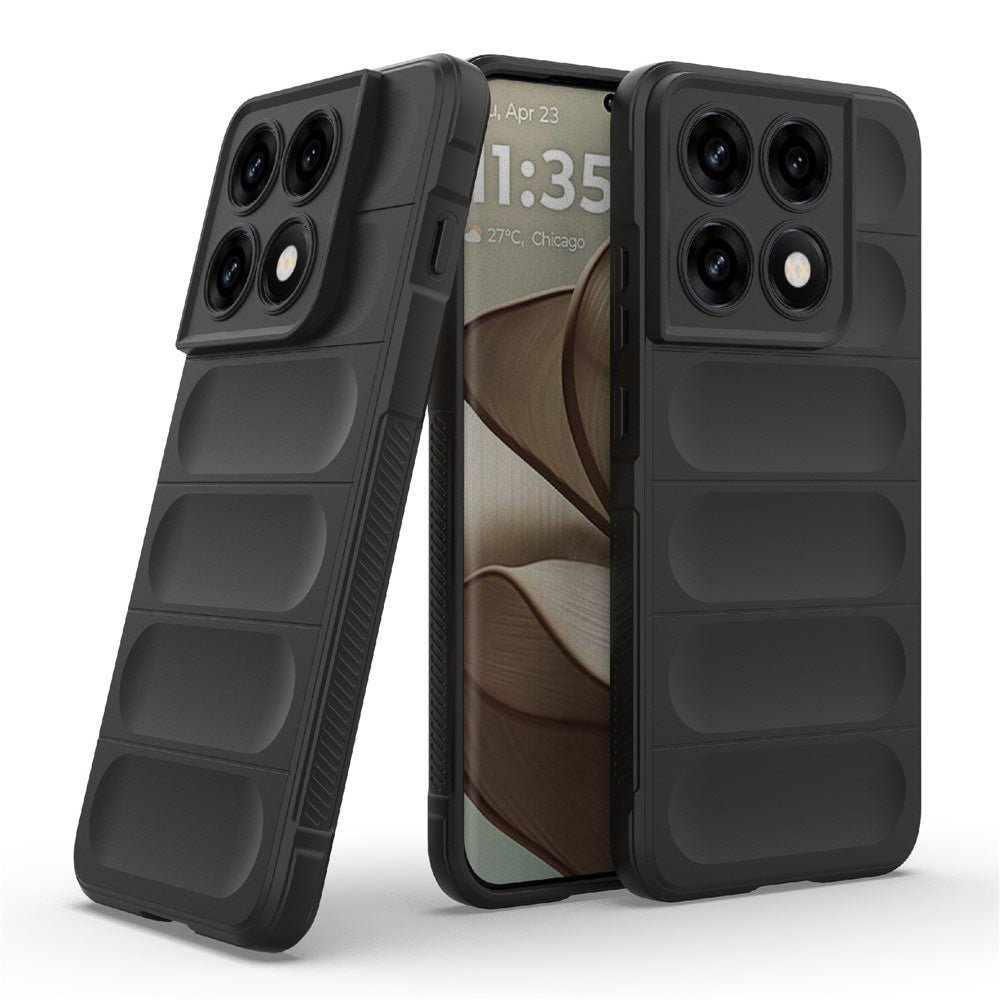 Hülle für Motorola Edge 70 Pro, Techsuit, Magic Shield, Schwarz