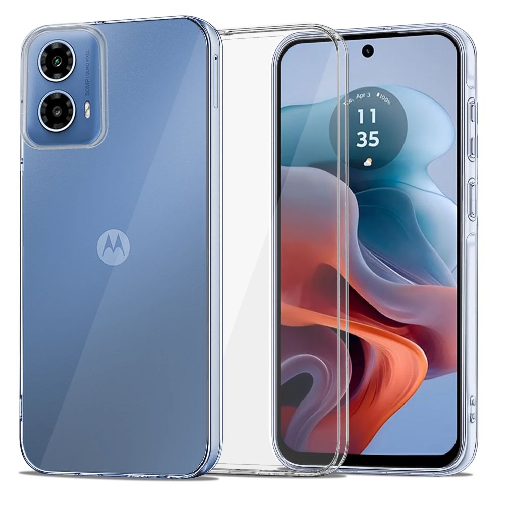 Hülle für Motorola Moto G34, Tech-Protect, FLEXAIR, Transparent