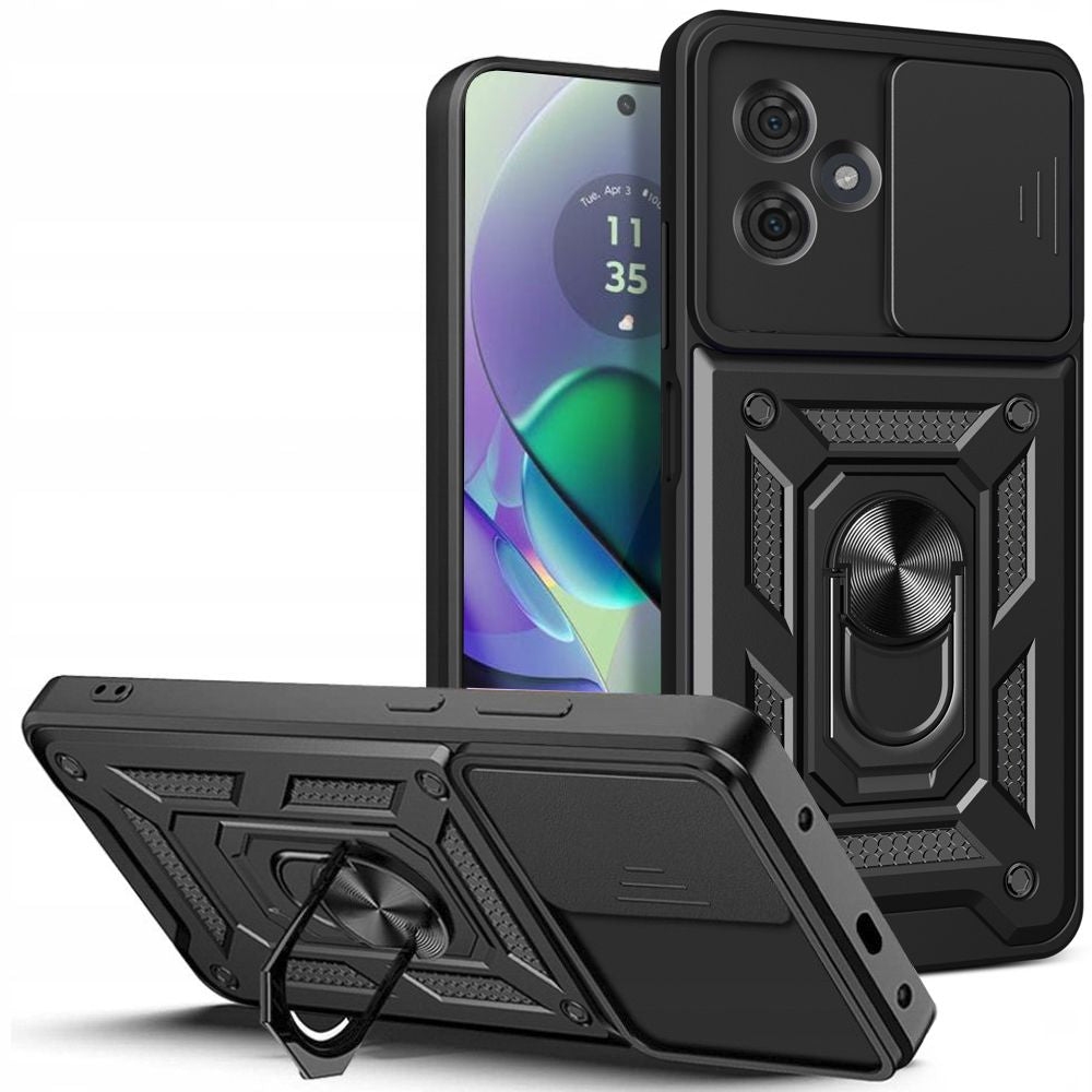 Abdeckung für Motorola Moto G54 Power Edition / G54, Tech-Protect, CamShield Pro, Schwarz