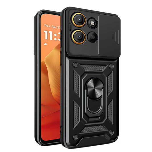 Hülle für Motorola Moto G15 / G15 Power, Techsuit, CamShield, Schwarz