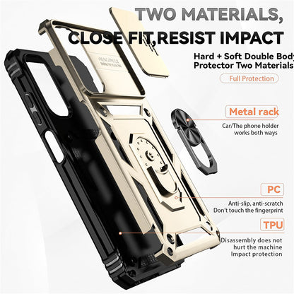 Case for Motorola Moto E15 / G05, Techsuit, CamShield, Gold