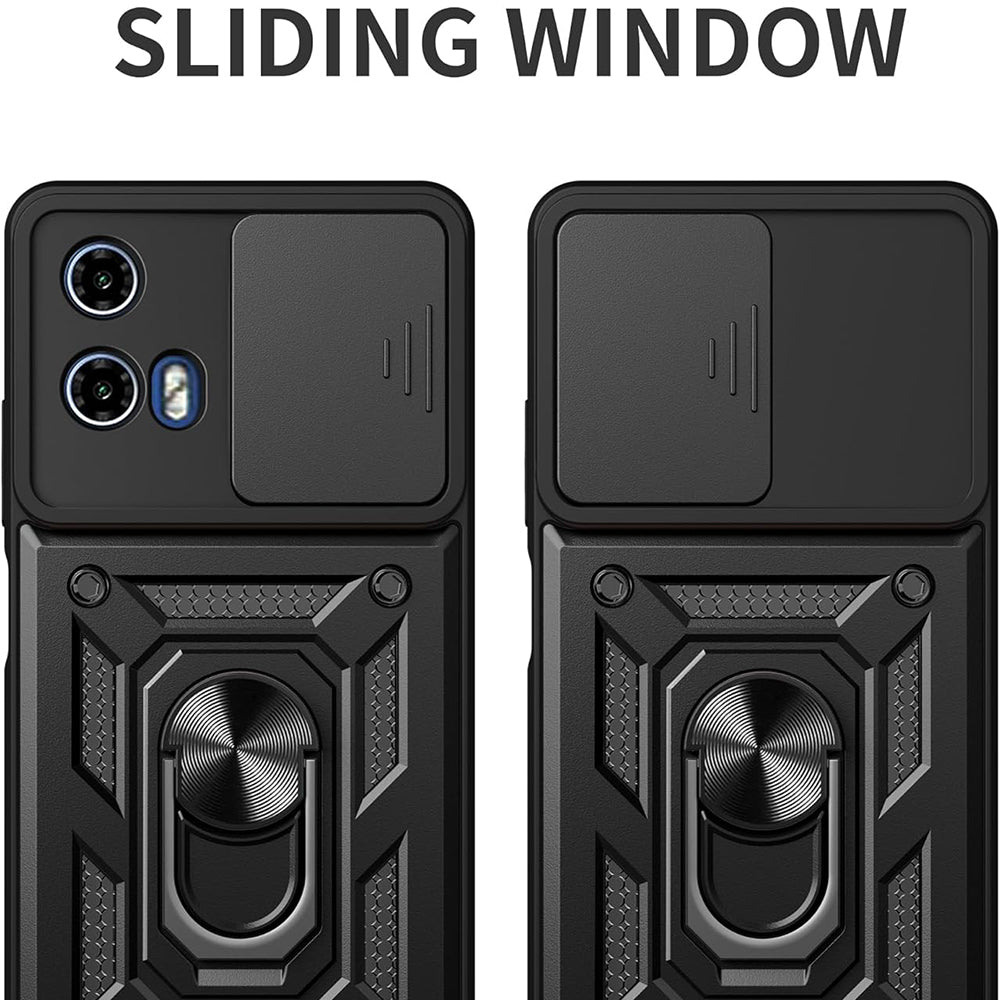 Hülle für Motorola Moto E15 / G05, Techsuit, CamShield, Schwarz