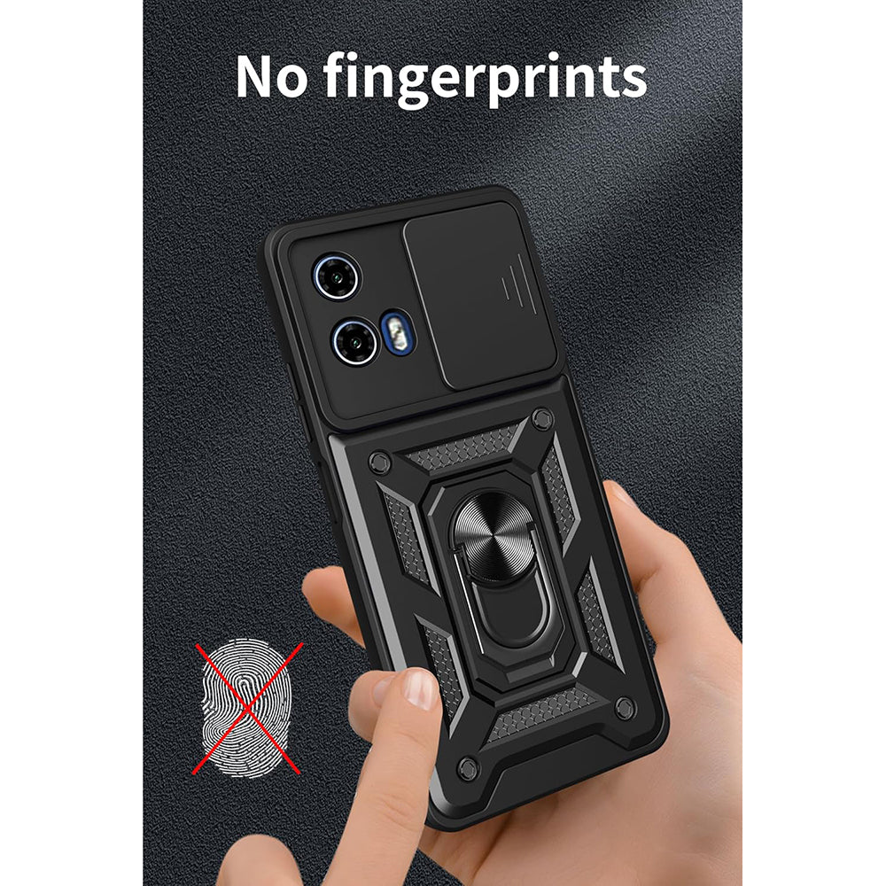 Hülle für Motorola Moto E15 / G05, Techsuit, CamShield, Schwarz