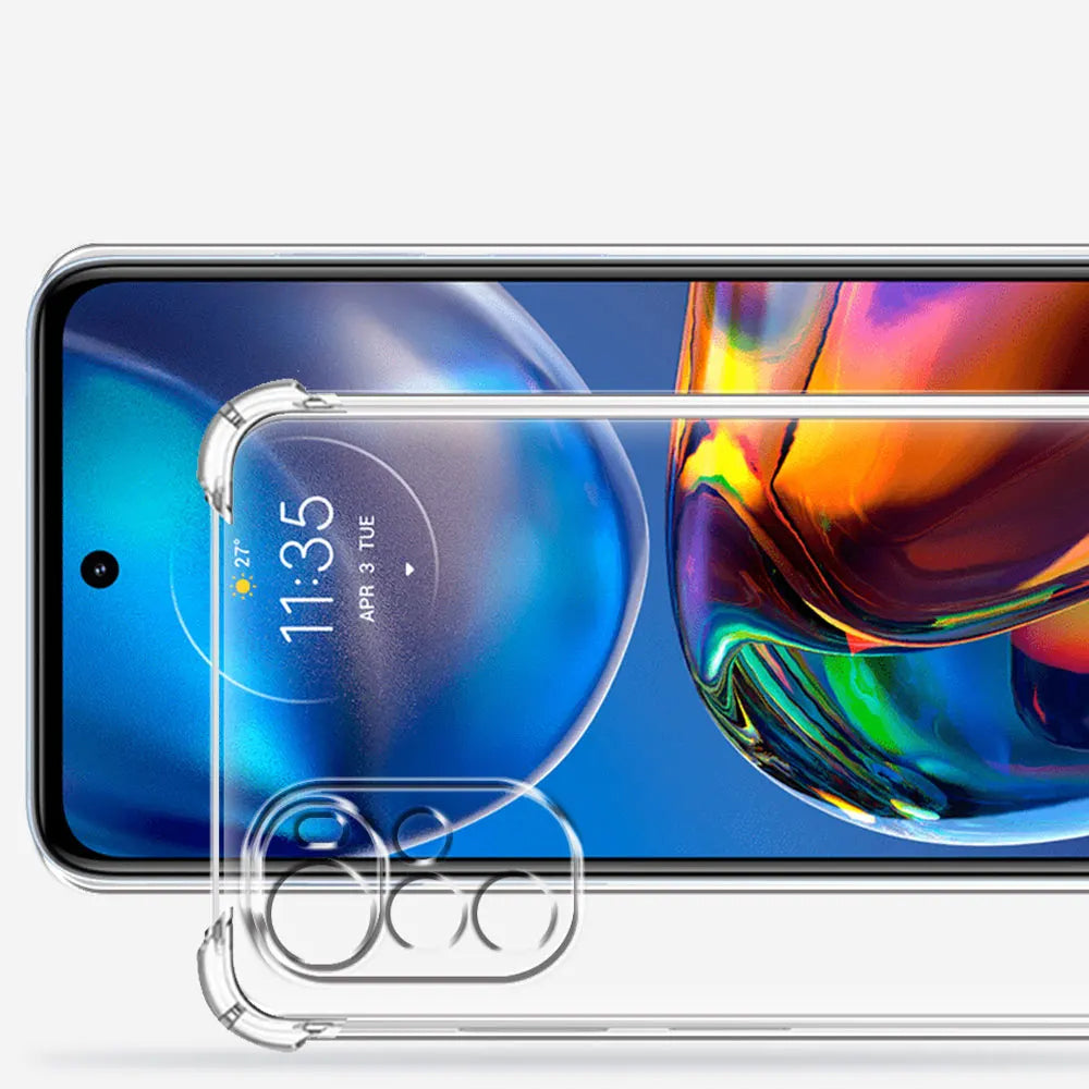 Hülle für Motorola Moto E32s / E32 / G22, Techsuit, stoßfest klar, transparent