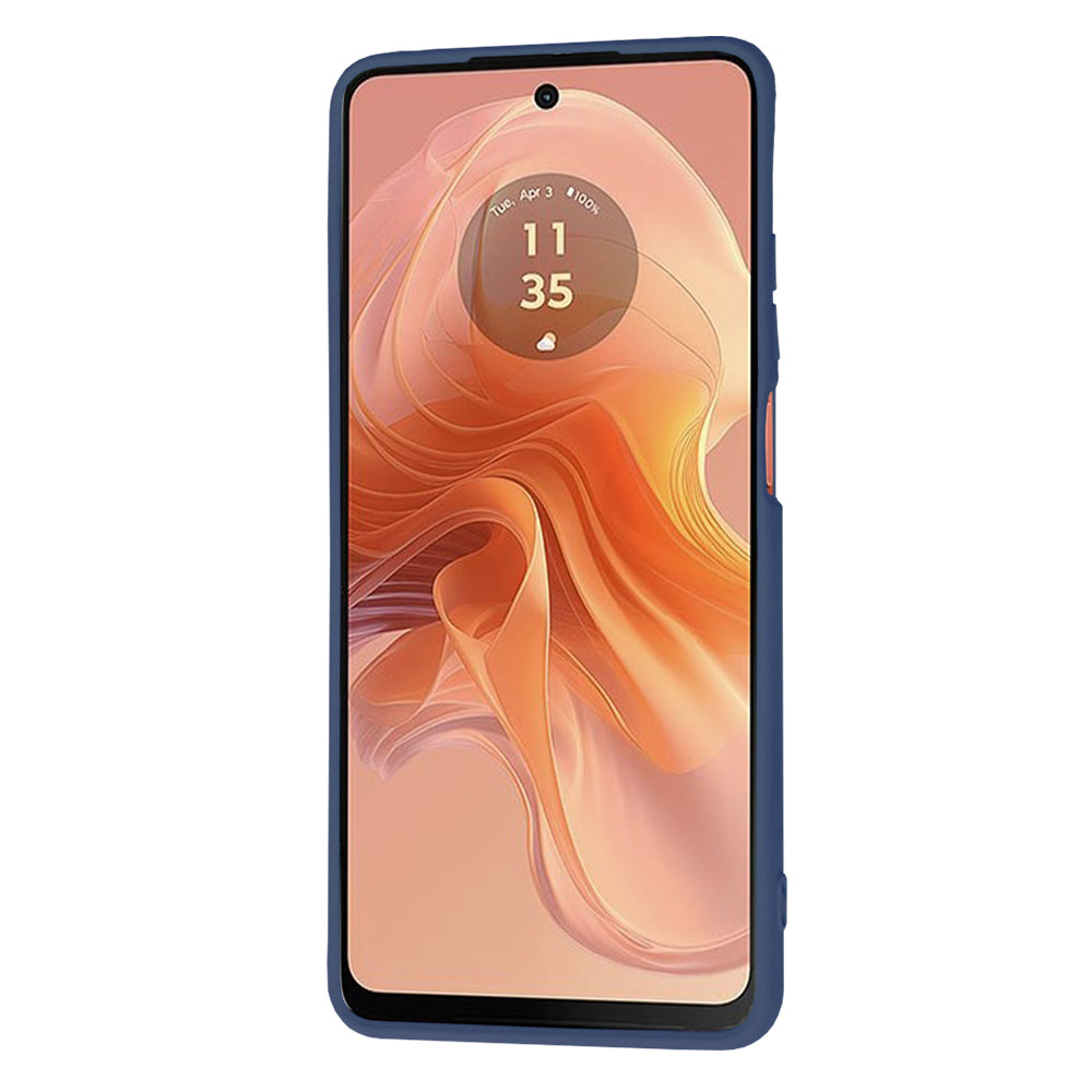 Hülle für Motorola Moto G04s / E14 / G04, Techsuit, SoftFlex, Marineblau