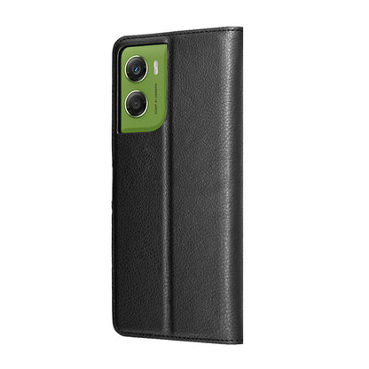 Hülle für Motorola Moto G06, Techsuit, Leather Folio, Schwarz