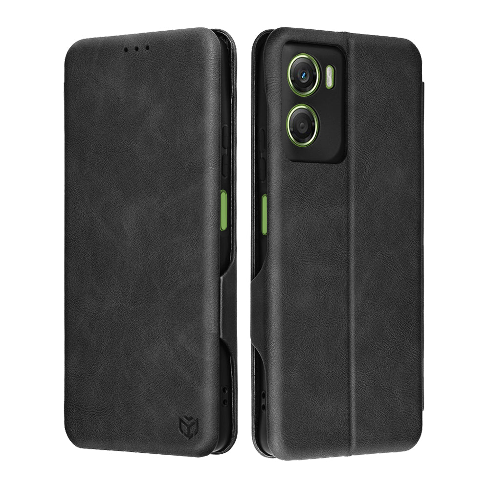 Hülle für Motorola Moto G06, Techsuit, Safe Wallet Plus, Schwarz