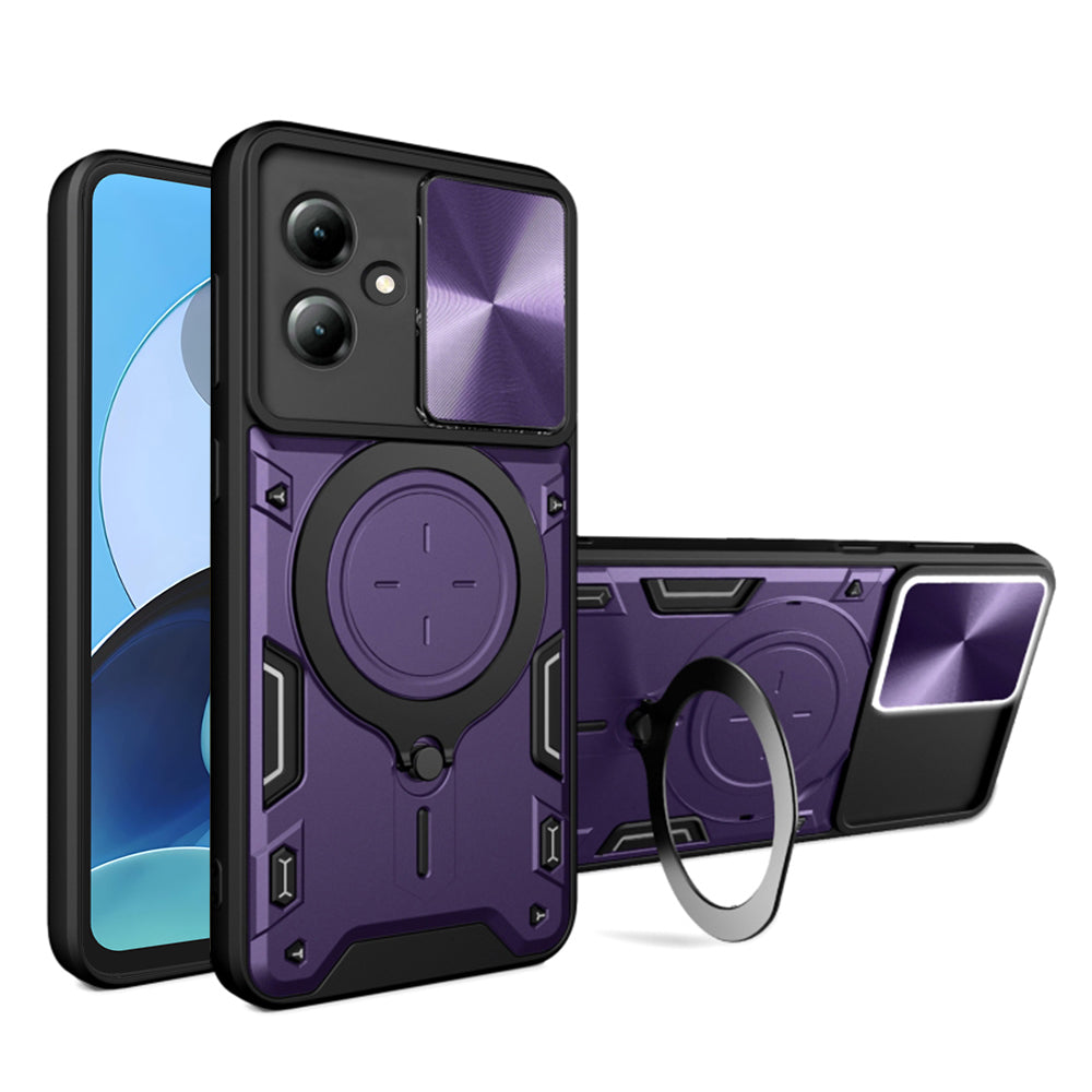 Case for Motorola Moto G14, Techsuit, CamGuard Pro, Purple