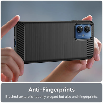 Hülle für Motorola Moto G14, Techsuit, Carbon, Blau
