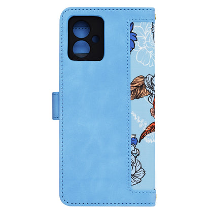 Hülle für Motorola Moto G14, Techsuit, FlipCraft, Blau