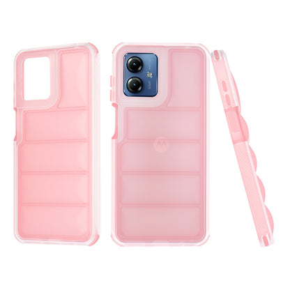 Case for Motorola Moto G14, Techsuit, Wave Shield, Pink