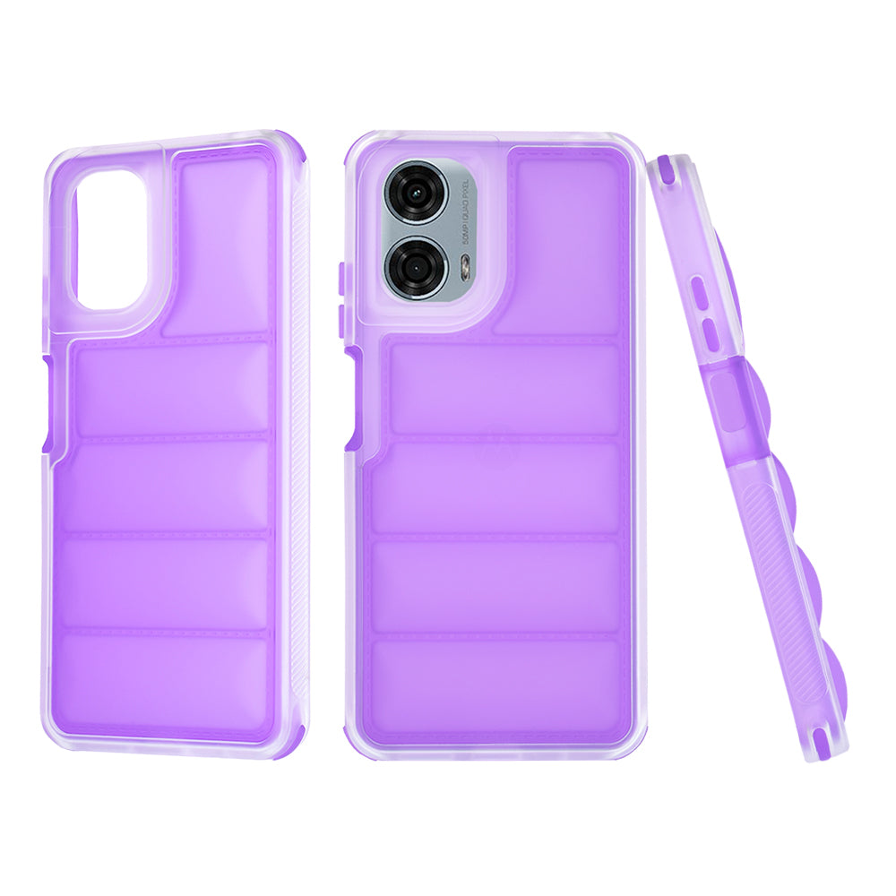 Hülle für Motorola Moto G24 Power, Techsuit, Wave Shield, Lila