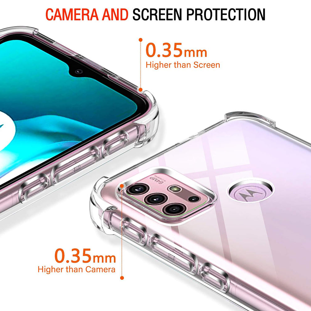 Hülle für Motorola Moto G30 / G20 / G10, Techsuit, stoßfest klar, transparent