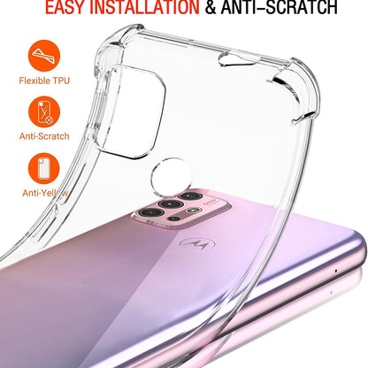 Hülle für Motorola Moto G30 / G20 / G10, Techsuit, stoßfest klar, transparent