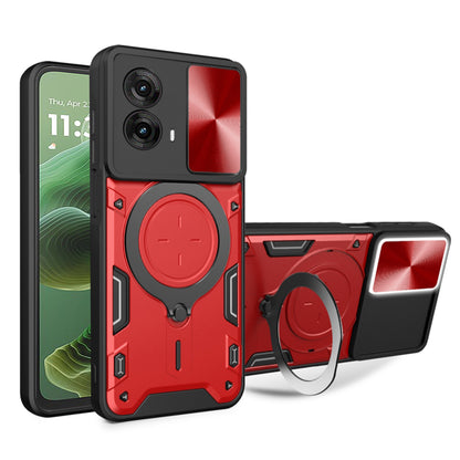 Hülle für Motorola Moto G35, Techsuit, CamGuard Pro, Rot