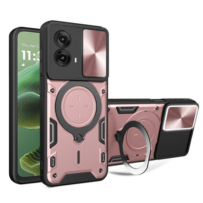 Hülle für Motorola Moto G35, Techsuit, CamGuard Pro, Roségold