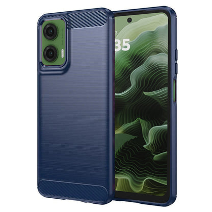 Hülle für Motorola Moto G35, Techsuit, Carbon, Blau