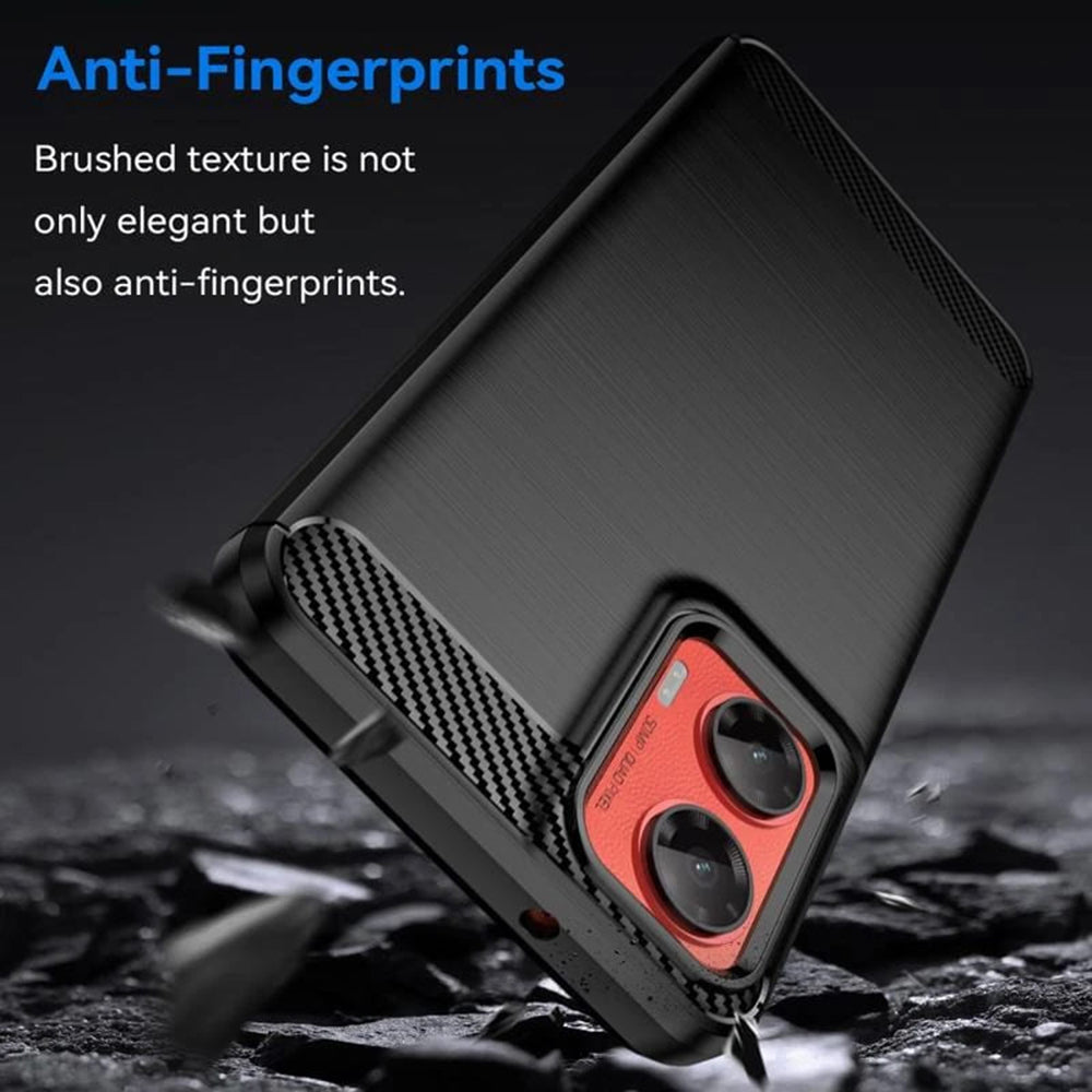 Hülle für Motorola Moto G35, Techsuit, Carbon, Blau