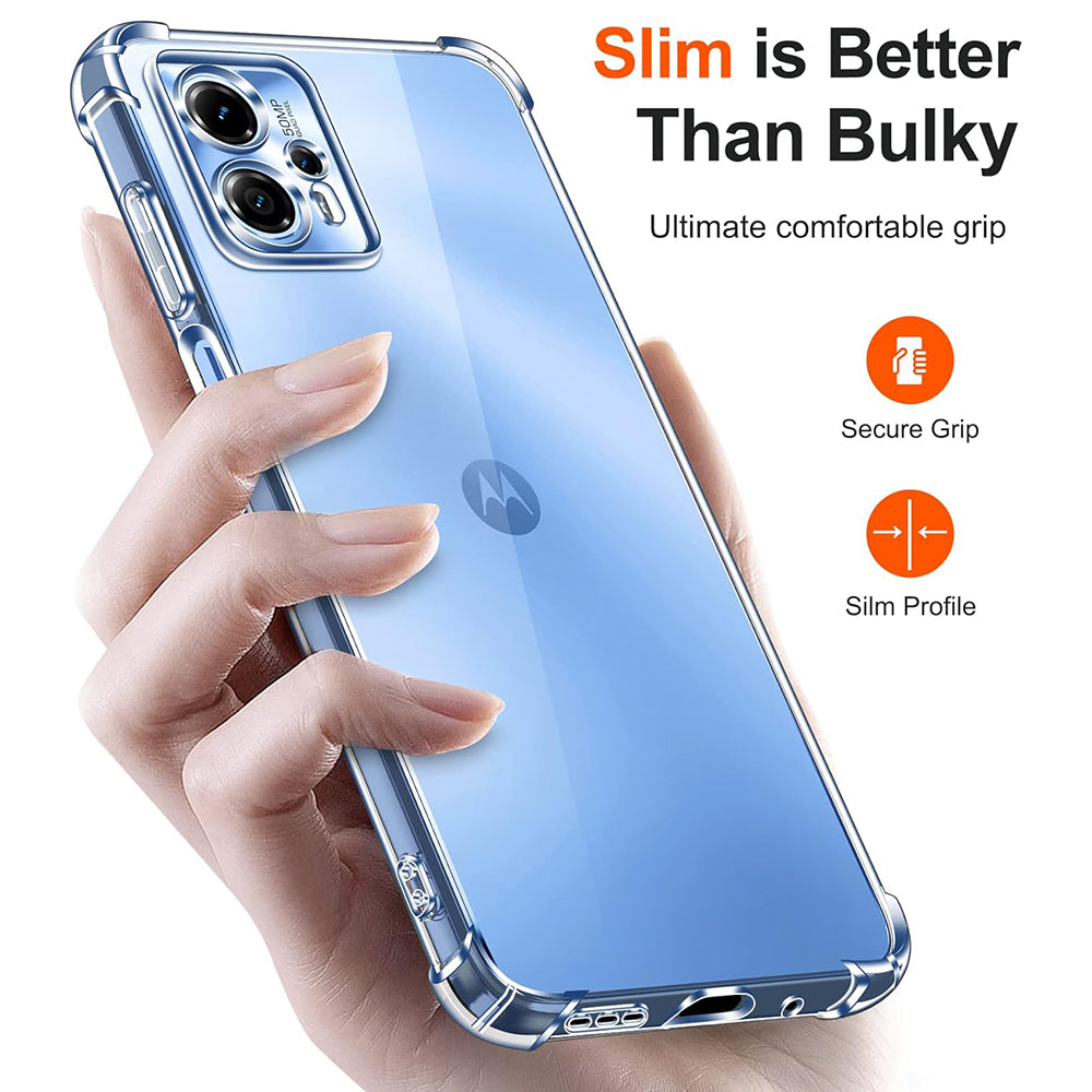 Hülle für Motorola Moto G35, Techsuit, stoßfest klar, transparent