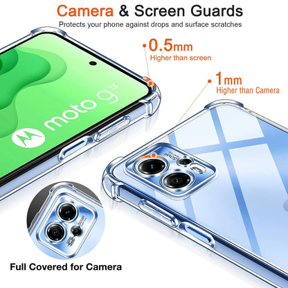 Hülle für Motorola Moto G35, Techsuit, stoßfest klar, transparent