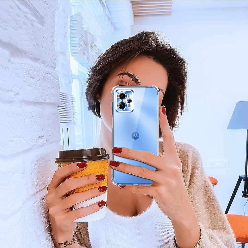Hülle für Motorola Moto G35, Techsuit, stoßfest klar, transparent