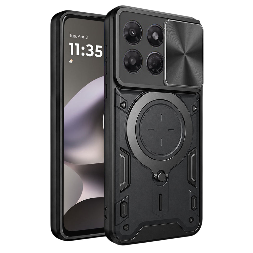 Hülle für Motorola Moto G37 Power, Techsuit, CamGuard Pro, Schwarz